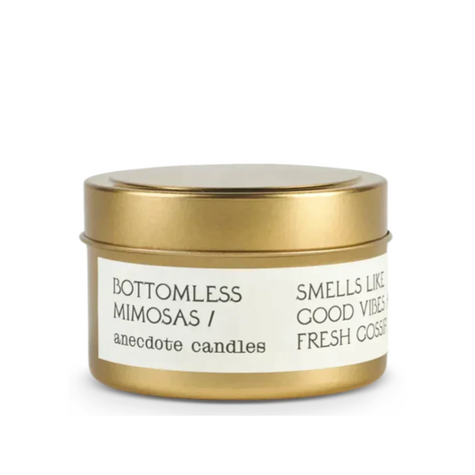 Bottomless Mimosas Travel Tin Candle (Citrus & Bergamot)